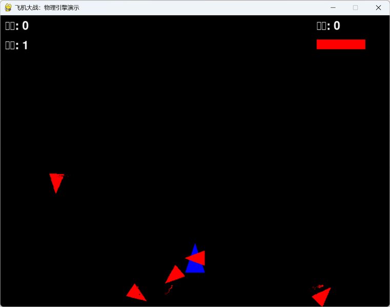 飞机大战:物理引擎显示